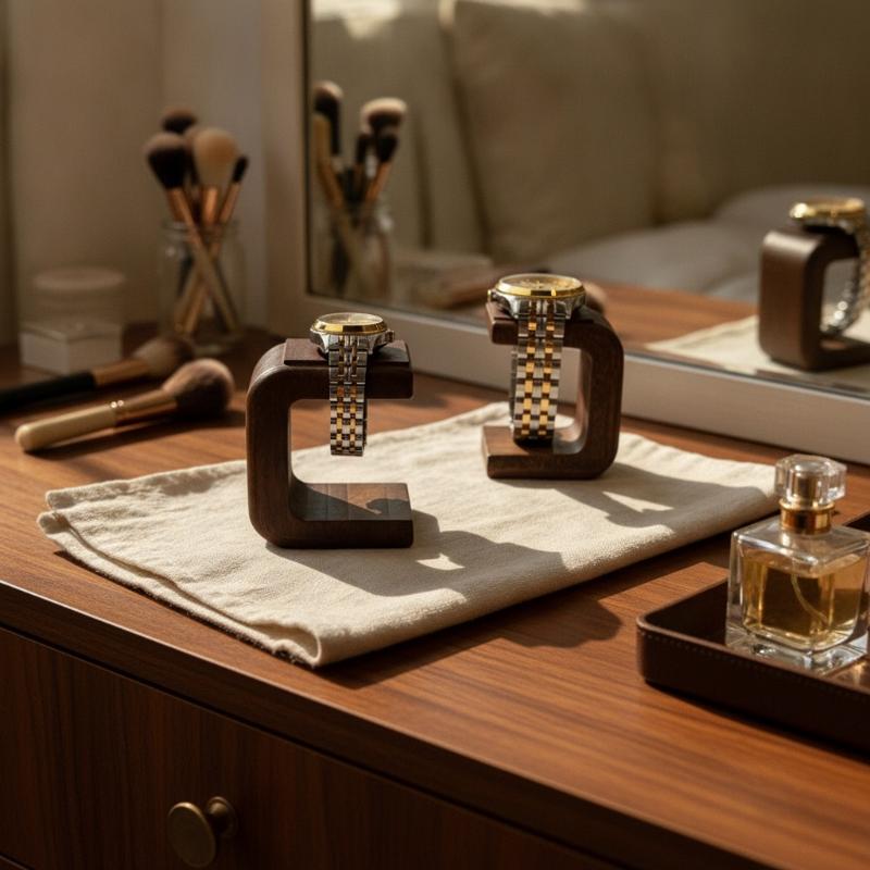 Watches Jewelry Holder - Decorative Solid Wooden Watch Holder Stand