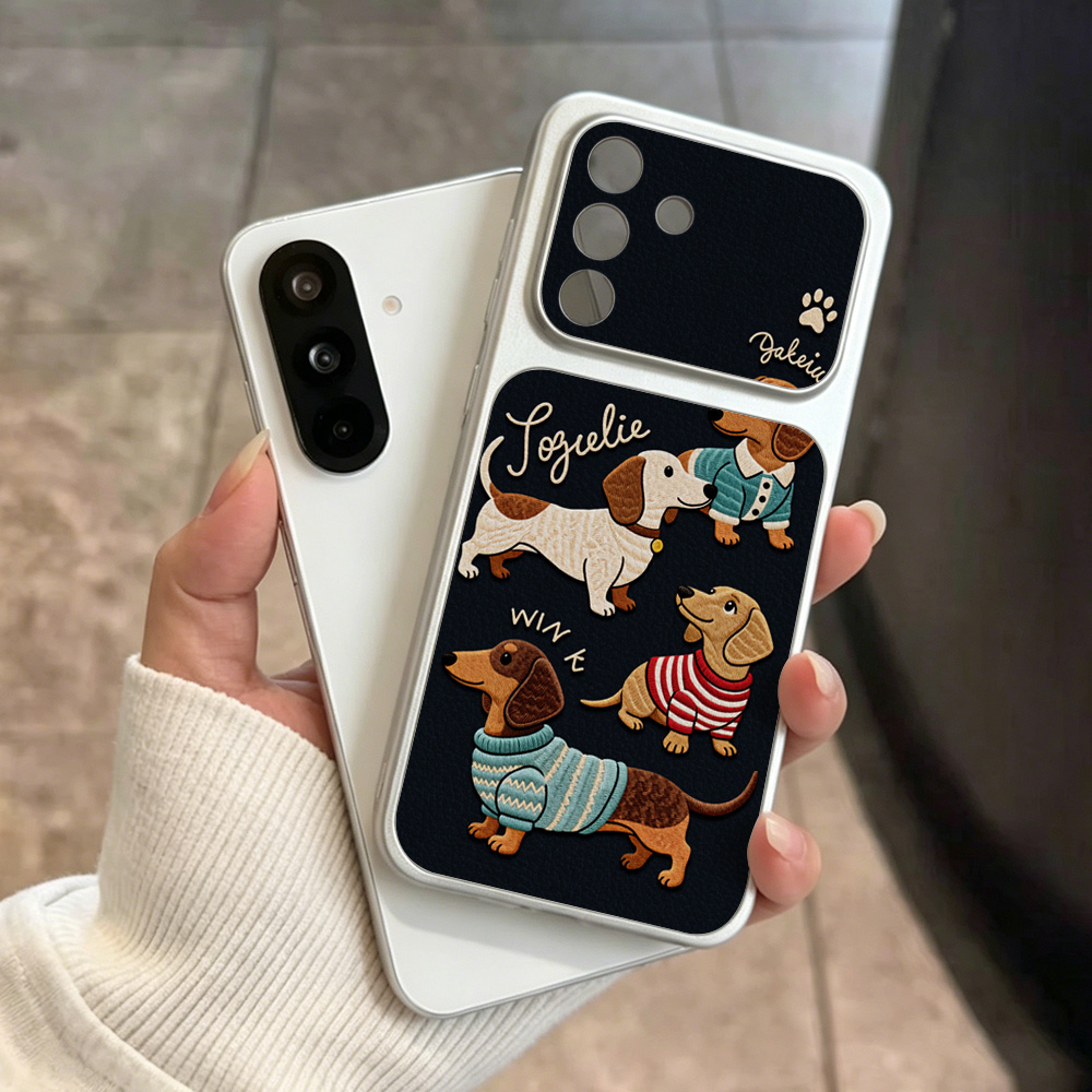 Cartoon Dachshund Phone Case F - Leather Bracelet review and price