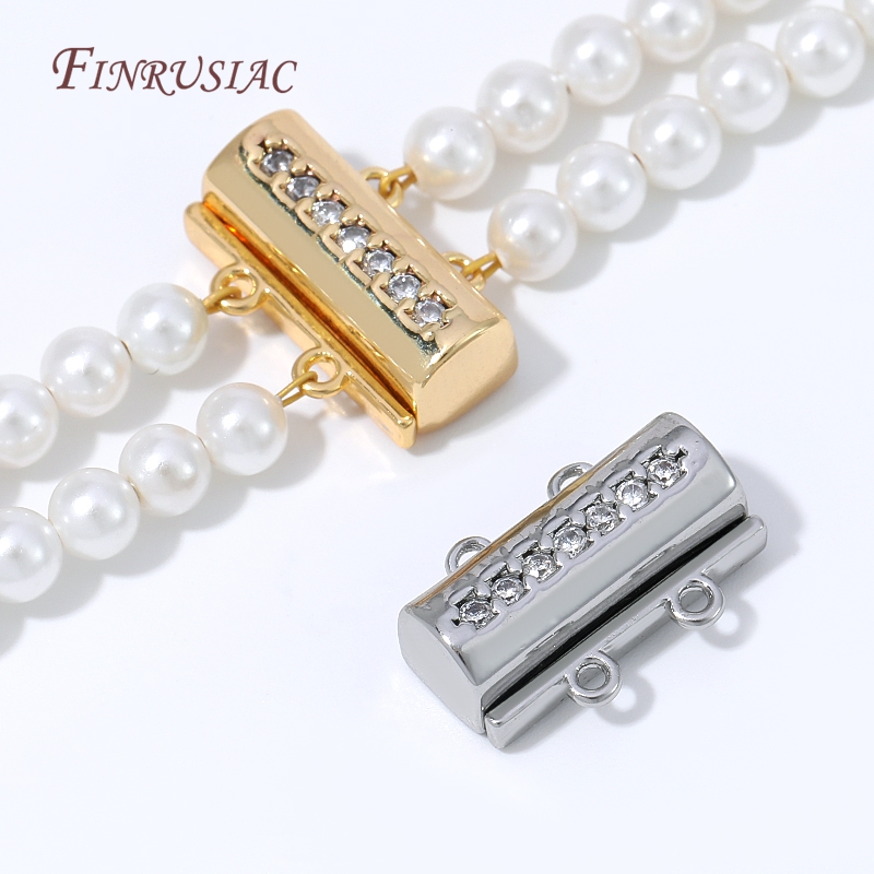 Magnetic Necklace Clasp 18K Go - Pearl Necklace review and price