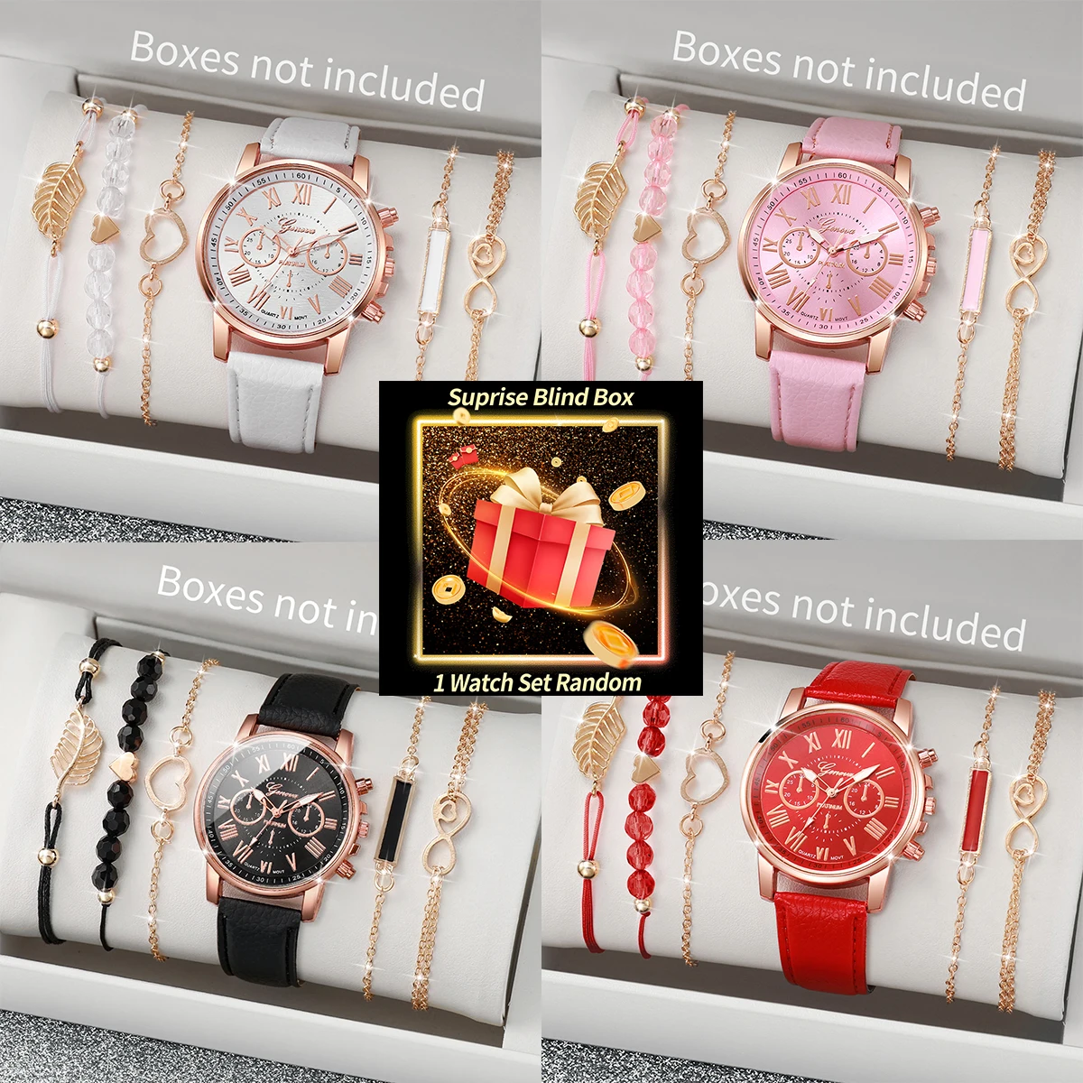Surprise Blind Box Women Watch - Leather Bracelet review and price