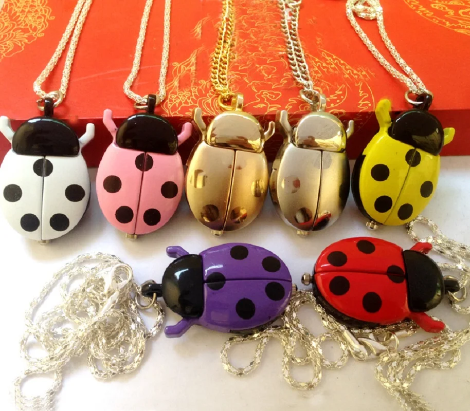 Gold Beetle Pocket Watch Neckl - Jewelry Watches For Kids review and price