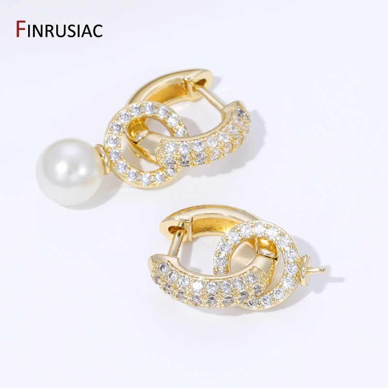 18K Gold Plated Brass Inlaid Z - Hoop Earrings review and price