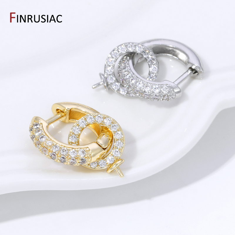 18K Gold Plated Brass Inlaid Z - Hoop Earrings review and price