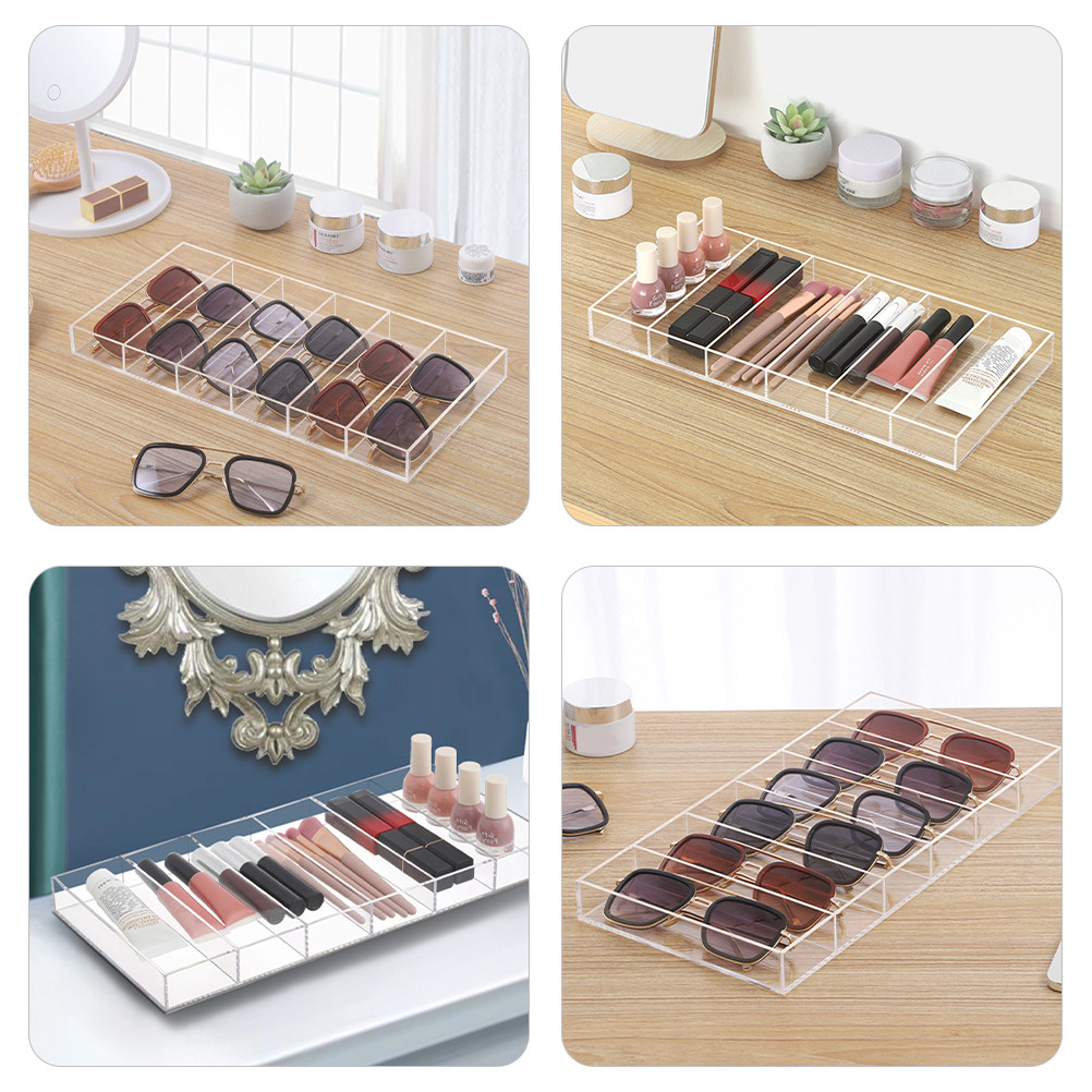 Clear Acrylic Sunglasses Tray  - Watches Jewelry Holder review and price